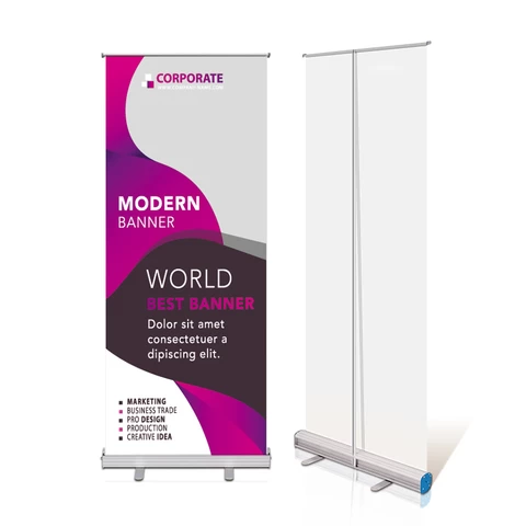 advertising roll up stands promotion retractable easy roll up banner display stand