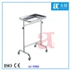 AJ-506 stainless steel mobile operation tray medical hospital trolley