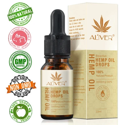 ALIVER hemp seed oil massage essential oil HEMP OIL relieves pressure pain and improves sleep 10ml