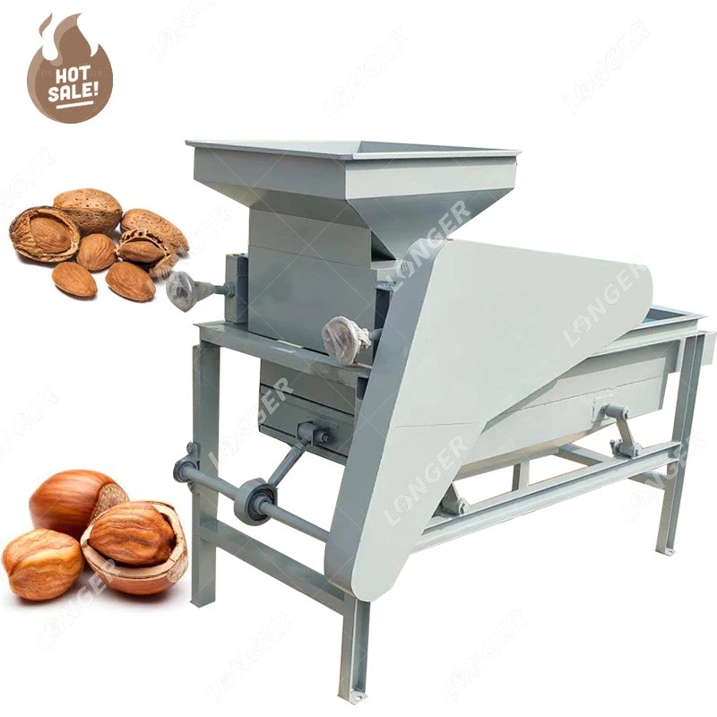 Almond Kernel Hulling Deshelling Almond Grinding Crusher Machine Apricot Shell Separator