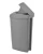 Import Alpine Industries Gray Step-On Waste Basket Sanitary Napkin Receptacle from USA
