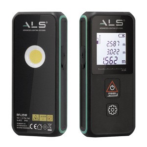 ALS 250lm high powered led rechargeable work flashlight with laser range finder