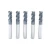 Import AlTiSiN Coating HRC 65 degree Tungsten Steel 4 Flute Square End Mills from China