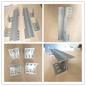 Aluminum alloy support system for stone wall and bread layer