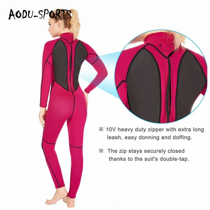 Amazon Hot Sell Women Neoprene Diving Suit  Wetsuit High Quality Neoprene Wetsuit 3mm