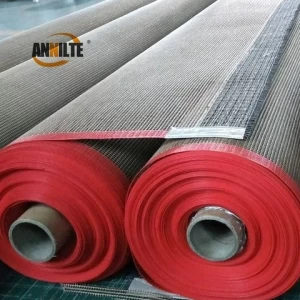Annilte  Shrink wrapping machine heat tunnel ptfe coated fiberglass mesh belt teflen mesh belt drying machine belt