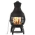 Import Antique Black Iron Garden  Fire Pit Chimenea Fireplace from China