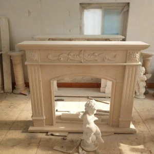Antique marble fireplace surround