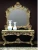 Import Antique reproduction hall table french style console table black and gold table classic living room furniture from China