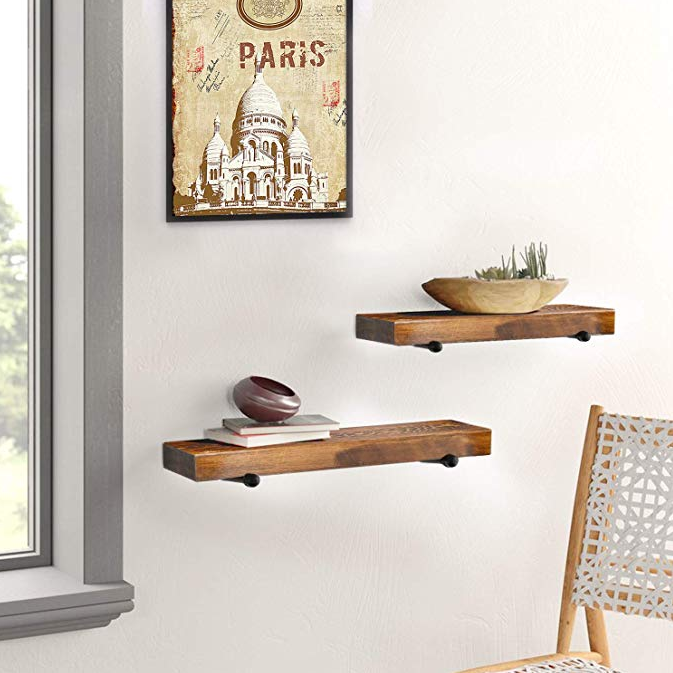 Buy Antique Vintage Set Hanging Slat Decorative Rack Modern Home Rustic ...