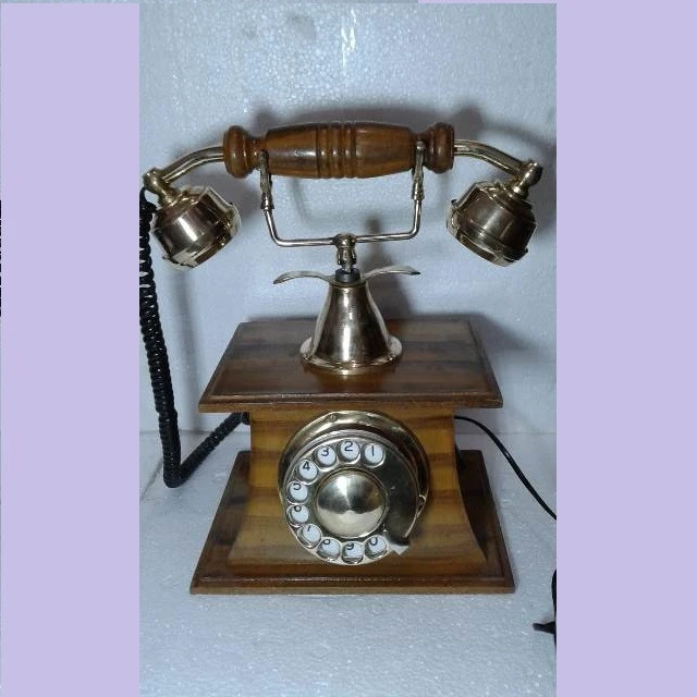 Antique Wooden Decorative telephone