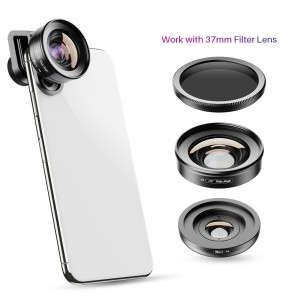 Apexel professional HD 4k 2 in 1 smart phone lens attcheable cell phone lenses wide angle &amp; macro lens for mobile phone