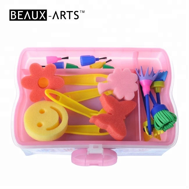 Art Sets for kids  Brushes, Paint Brush Tool with Plastic Case Wholesale Art Supplies