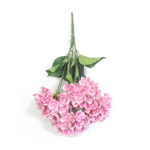 Artificial 3D flower fabric silk hydrangea bushes for home decor
