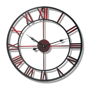 Assorted size wrought iron industrial shabby chic metal wall clock