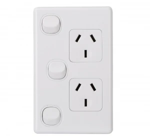 Australia 1 Gang Electrical Switch And Single Vertical Power Point