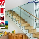 Australia standard  Aluminum alloy&glass fence or handrail or balustrade