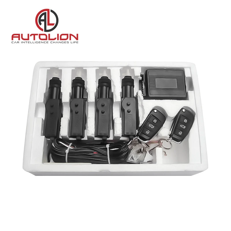 Auto car remote control central door locking flip key with central door lock system and remote controllers