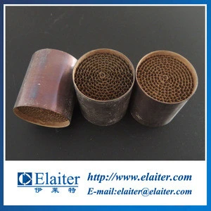 Autobike/autocycle/motorcycle exhaust system metal honeycomb substrate catalytic converter