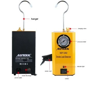AUTOOL Automotive Smoke Leak Detector EVAP Car Pipe Leakage Tester Fuel Leak Locator Universal for Motorcycle/Car/Truck