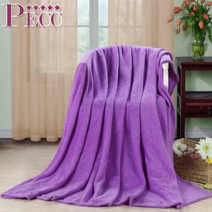 B-011 New Products Super Soft Print Coral Fleece Cashmere Throw Tail Blanket