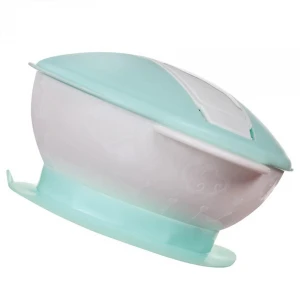 Baby Meal Tableware New Kids Bowls Suction Dishes Plates Children Feeding Dinnerware With Spoon Infant Food Container T0604