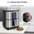 Import Bagotte Ningbo Deep Hot Toaster Commercial Large Without Oil Kitchen Accessories Set Basket Mini Silicone Pot 5L Air Fryer Oven from China