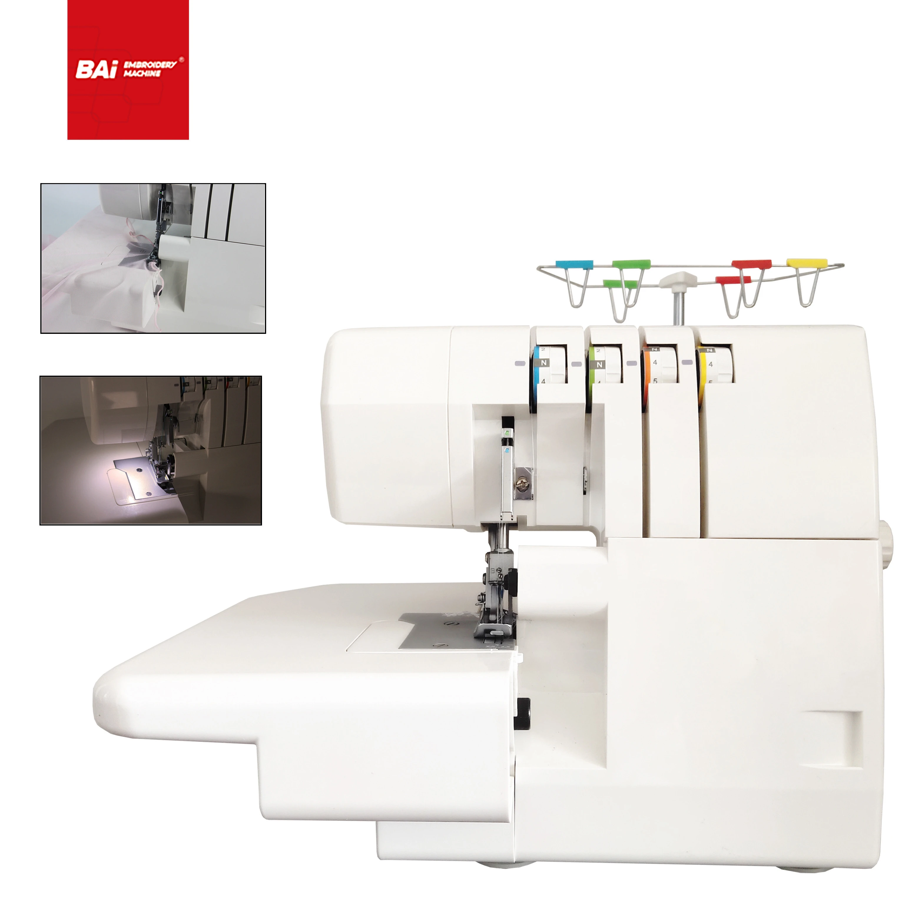 BAI 4 thread overlock sewing machine for britex sewing machine overlock