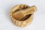 Bamboo custom mortar and pestle
