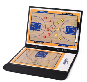 Basketball Coaches Magnetic Tactic Board Foldable Strategy Clipboard with a Write Wipe 2-in-1 Pen   /Basketball