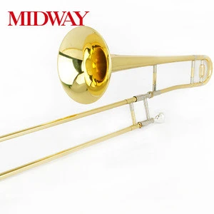 Bb brass Lacquer trombone MIDWAY MSL-300 Gold Trombone