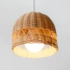 Best choice beautiful lamp cover rattan craft rustic feel hanging lamp accessories creative home decoration