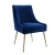 Import Best seller 2020 Master home upholstery blue tufted velvet fabric stainless leg dining room bar chair from China