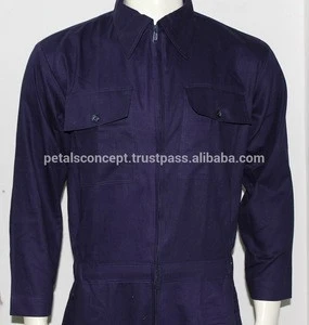Best Selling Custom Design Factory Direct Wholesale Price Polyester Viscose Blend Zip Closure Worker Coverall Workwear