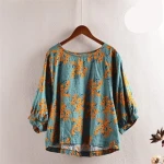 Best selling Long Sleeve O-Neck Print Cotton Ladies' baby shirt