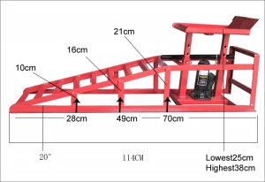 Best Selling Manufacturing Vehicle Equipment 2 Ton Steel Car Ramp Car Lift