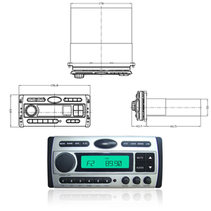 Best Selling Waterproof CD DVD Receiver Featuring Front USB/AUX Input/Pandora/SiriusXM Ready/Variable Illumination