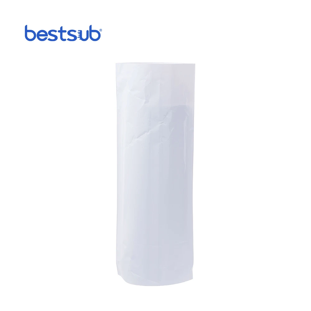 BestSub Customized Sublimation Heat Transfer Film Shrink Wrap Printing Full Image for Skinny Tumbler in Heat Press Oven Machine