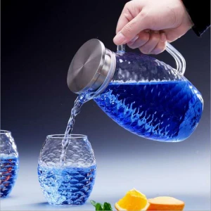 Beverage Pitcher Coffee Water Jug Top grade glass Pitcher Clear Heatproof Glass Water Pot