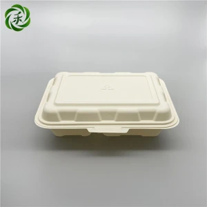 biodegradable lunch box food container keeps food warm Corn starch microwave safe food box