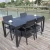 Import Black Aluminum Plastic Wood Chair Set from China