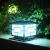 Black Aluminum+PMMA body material Solar Pillar Light Waterproof Landscape LED Post Lamp for Outdoor Garden Park Patio Gate Decor