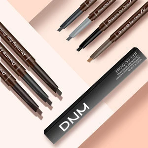 Black  Eyebrow Pen Brush Waterproof Long lasting Private Label 7 colors Eyebrow Pencil