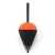 Import black orange colour float EVA fishing floats size #125 fishing float fishing tackle from China