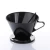 Import Black Single Cup Pour Over Coffee Brewer Plastic Brewing Cone coffee dripper Maker Coffee Filter Tool from China