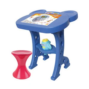 Blow molding kids study children table with projector toys