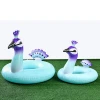 Blue peacock inflatable swimming laps wholesale