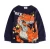 Import boy spring winter o- neck hot sale dinosaur pattern long sleeve cotton t shirt from China