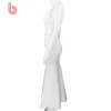 BOYASH Women Evening Dress Elegant White Cut out Sleeveless Bodycon Dresses