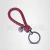 Import Braided car Leather Key-Chains Keyring Handbags Charms Deluxe Key Holder Leather with Metal zinc alloy ring from China